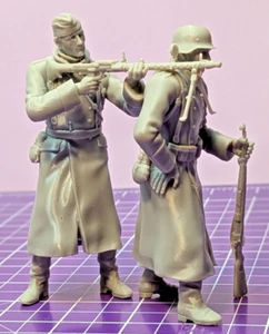 NEU! Deutsche Wehrmacht Landser/Soldaten MG34 Trupp 2er-Set 1:16 No. II - Bild 1 von 8
