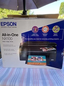 EPSON All-in-One Color Inkjet Printer NX100 New Open Box Minus Ink Cartridges - Picture 1 of 14