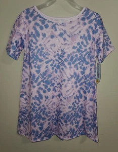 NEW GIRLS CAT & JACK PURPLE TIE DYE NIGHTGOWN SIZE M 8 - Picture 1 of 2
