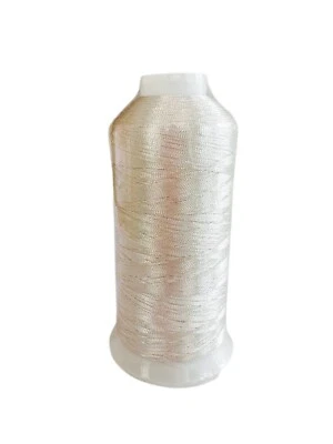 NEW 5000 YARDS SPOOL SILVER METALLIC THREAD YARN JAPAN - Image 1 of 4