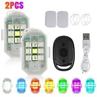 4pcs Car Rechargeable Flashing Lights 7 Colors Wireless Remote Control Led Light