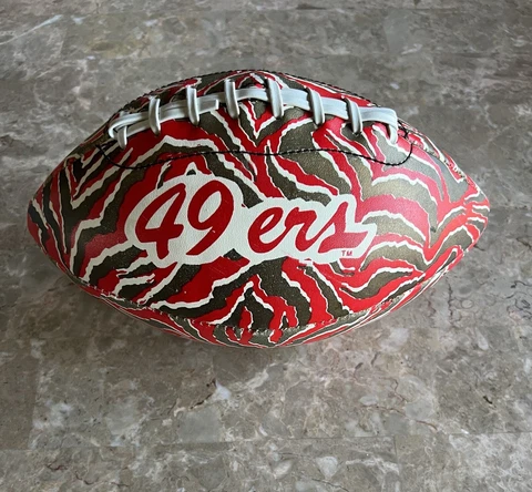 Vintage San Francisco 49ers NFL Hutch Mini Football Z Ball Made in Taiwan Cover