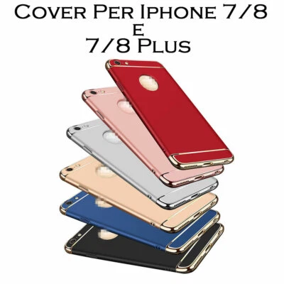 Cover custodia case bumper per iPhone 7 8 7 plus 8 plus Rigido vari colori - Immagine 1 di 4