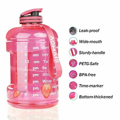 UGYM Workout 1 Gallon BPA Free Sport Water Bottle w/ Time Indicator 128/74/36oz - Image 1 of 4