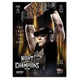 2025 Topps Now WWE #NIOC John Cena Night of Champions Poster Card - Picture 1 of 2