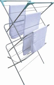 AIREADOR DE TOALLAS DE ROPA DE 3 NIVELES SECADORA DE ROPA CONCERTINA INTERIOR EXTERIOR PATIO CABALLO - Imagen 1 de 12