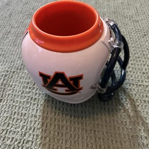 TIGERS Auburn University Can Bottle Cooler Cup Mug Desk Football Helmet FanMug - Picture 1 of 8