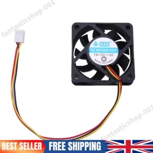 60mm Case Fan DC 12V 3Pin Computer CPU Cooling Fan 4500RPM Computer Accessories - Afbeelding 1 van 8
