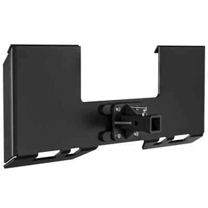3/8" Thick Skid Steer Mount Plate Quick Attachment w/2" Removable Hitch Receiver - Picture 1 of 7