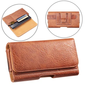 Belt Clip Leather Phone Card Pouch Case Cover Holster For Samsung Galaxy S25/S24 - Picture 1 of 7