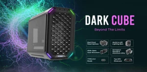 Antec Dark Cube M-ATX, Dual Front Panel, Slide Open Structure, USB-C,Gaming Case - Picture 1 of 1