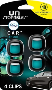 Ambientador de coche imparable para combatir olores clip de ventilación aroma fresco, 0,07 OZ Coche V - Imagen 1 de 12