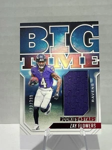 ๐ฅ ZAY FLOWERS RAVENS 2023 Panini Rookies & Stars - BIG TIME RELIC #/399 ๐ฅ - Picture 1 of 5