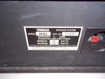 Altavoz central Yamaha NS-AC3 repuesto probado y funcionando Foto 1 de 3