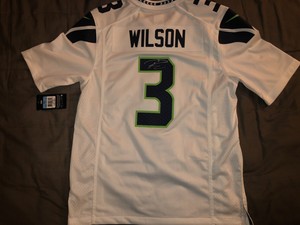 russell wilson framed jersey