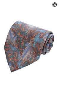Ermenegildo Zegna para hombre fuentes florales de seda 100 % italianas accesorio corbata al cuello - Imagen 1 de 3