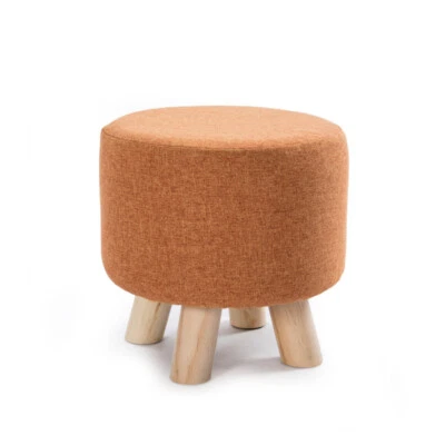 Funda elástica para reposapiés lien de algodón otomana funda antideslizante reposapiés protector de taburete Foto 1 de 4