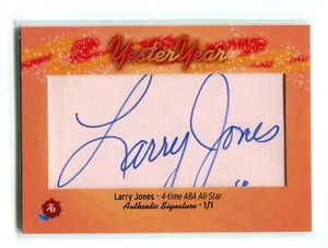 Autógrafos históricos de antaño Larry Jones 2024 autógrafo cortado 1/1 estrella aba - Imagen 1 de 1