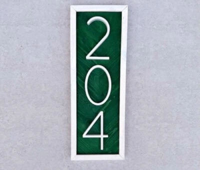 House Number, Address Numbers, Modern House Numbers, Personalized Wood Sign - Image 1 of 4