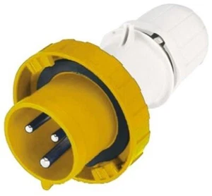 1 x RS Pro IP67 Yellow Cable Mount 2P+E Industrial Power Plug, Rated At 63A, 100 - Picture 1 of 1