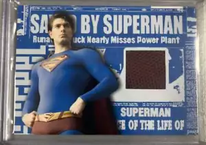 Superman Returns Costume Card "Superman's Cape" Memorabilia Topps - Picture 1 of 2
