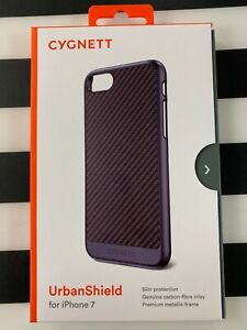 CYGNETT UrbanShield Phone Case - APPLE iPHONE 7 CARBON FIBER/GRAY *N*E*W*