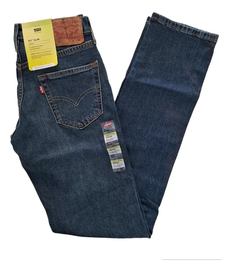 GENUINE LEVIS Mens 511 Slim Fit Dark Indigo Blue Denim Jeans NWT *PREMIUM JEANS*