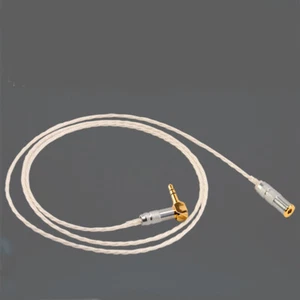 Sterling Silver Headphone Extension Cable 3.5mm Jack Male to Female AUX Cable - Picture 1 of 12