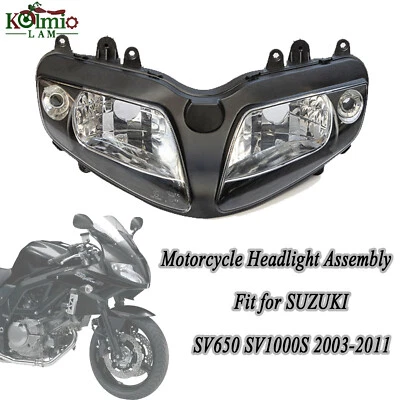 Conjunto de faros delanteros apto para SUZUKI SV650 SV1000S 2003-2011 Foto 1 de 4