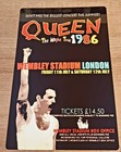 QUEEN  - WEMBLEY STADIUM - LIVE MAGIC TOUR  - 1986 - 12X8  METAL POSTER