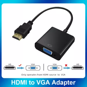 HDMI EINGANG zu VGA AUSGANG - HDMI zu VGA Konverter Adapter für PC DVD TV Monitor - Bild 1 von 12
