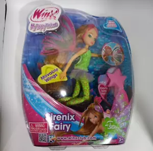 Winx Club MY FAIRY FRIEND BAMBOLA FLORA SIRENIX FATA VERDE ALI MOBILI ARCOBALENO - Foto 1 di 2