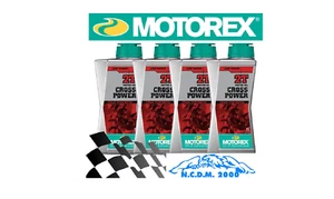 4 LITRI OLIO MOTORE MOTOREX CROSS POWER 2T SINTETICO 2 TEMPI MOTO OFF ROAD - Imagen 1 de 2
