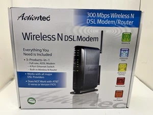 Actiontec GT784WN-01 Wireless N DSL Modem Router 300 Mbps WiFi 4 Ethernet Ports - Picture 1 of 5