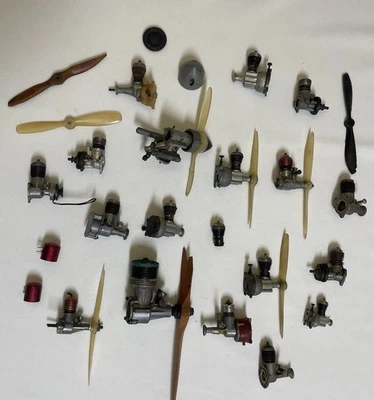Vintage Model Airplane Engine Lot K&B Torpedo 35 Green Head McCoy Duro Glo 049 + - Image 1 of 4