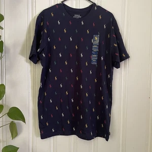 Polo Ralph Lauren Herren T-Shirt Blau Supreme Comfort Kurzarm Gr. M Neu ohne Etikett - Bild 1 von 5
