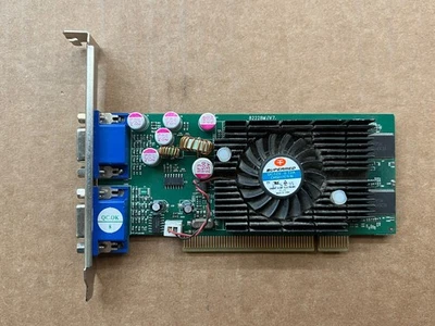 Tarjeta de video PCI doble VGA Jaton Nvidia GeForce FX 5200 128 MB 82228M/V4 Foto 1 de 4