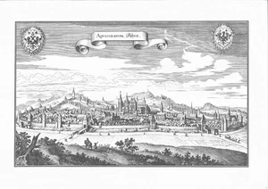 ACHEN Vintage Antique German Geographic Urban Map Art Print !!! - Picture 1 of 1