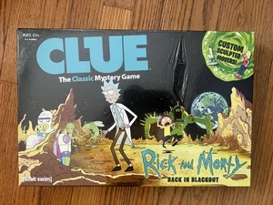Clue Rick and Morty Back n Blackout Classic Mystery Board Game Adult Swim SEALED - Picture 1 of 5