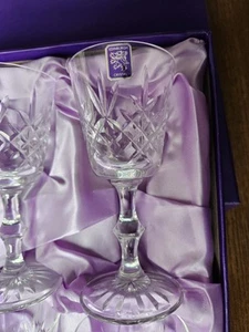 Edinburgh Crystal Boxed Set Of 6 White Wine Glasses - Picture 1 of 4