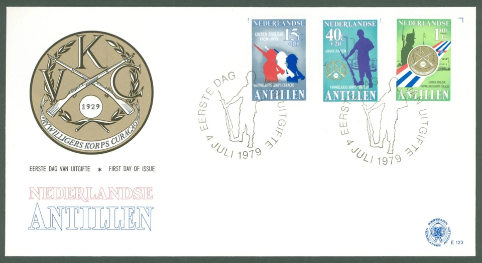 Colonies E77 Netherlands Antilles 1979 FDC 3v Military - Image 1 of 1