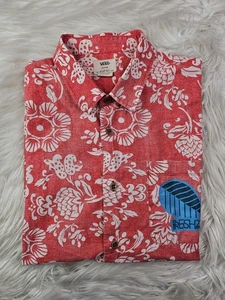 Vans Button Up Hemd Herren (M) Duke Kahanamoku Surfer Floral Hawaii Fresh23 - Bild 1 von 9