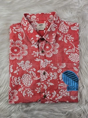 Vans Button Up Shirt Men’s (M) Duke Kahanamoku Surfers Floral Hawaii Fresh23 - Image 1 of 4