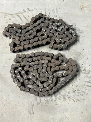 Lote de 2 cadenas de rodillos de montaje de manivela brazo diente aireador verde Toro 09110 59-2080 Foto 1 de 2