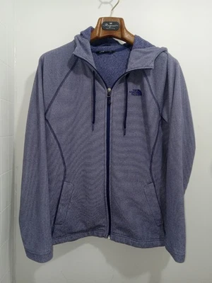 Chaqueta con Capucha The North Face Mujer Lg Púrpura Rayas Cremallera Completa, Manga Larga, Logo Foto 1 de 4