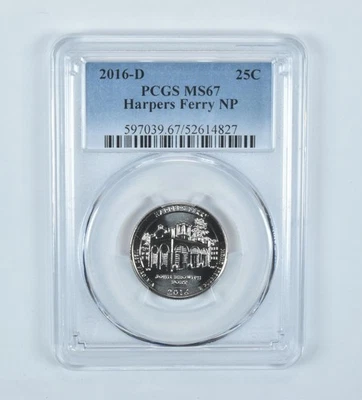 2016-D Washington Quarter ATB Harpers Ferry MS67 PCGS - Image 1 of 4