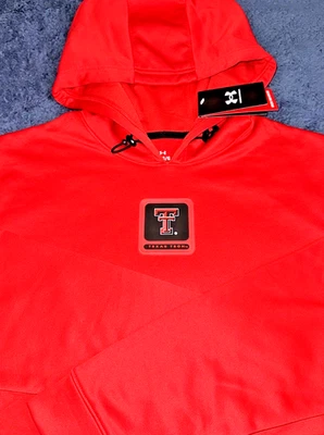 Men's Under Armour LARGE Texas Tech Red Raiders Pullover Hoodie NWT - Image 1 of 4