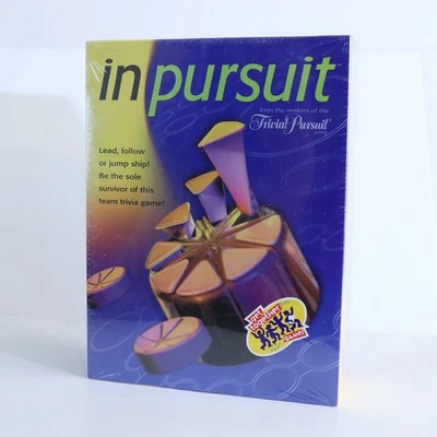 In Pursuit Hasbro Board Game by Trivial Pursuit Adults Team Trivia 2001 SEALED - Image 1 of 4