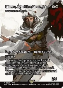 Minwu, Rebellion Strategist 0025 ~ **Showcase** Rare MTG Final Fantasy Mint - Bild 1 von 1