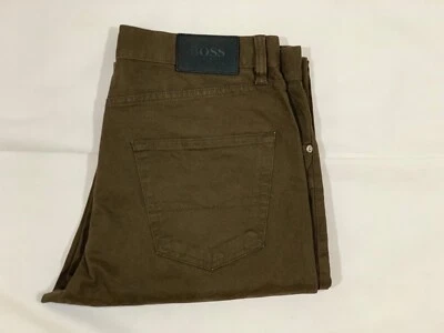 BOSS "MONTANA" 5-POCKET STRETCH JEANS DUNKELBRAUN 33/34 Art.Nr. 17006 NEU! - Bild 1 von 4